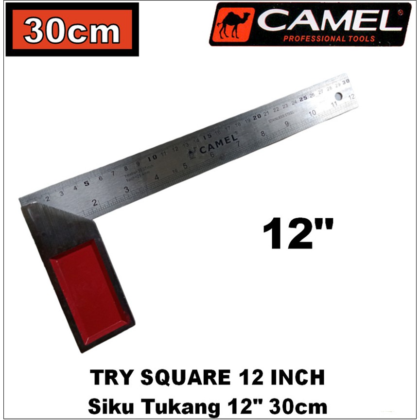 

Penggaris Siku Siku tukang Angle Square 12 Inch 30 Cm Carpenter Ruler