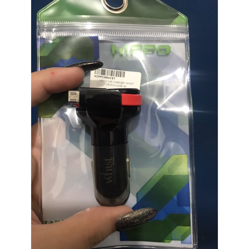 Hippo Car Charger Whist Micro 2USB 4A