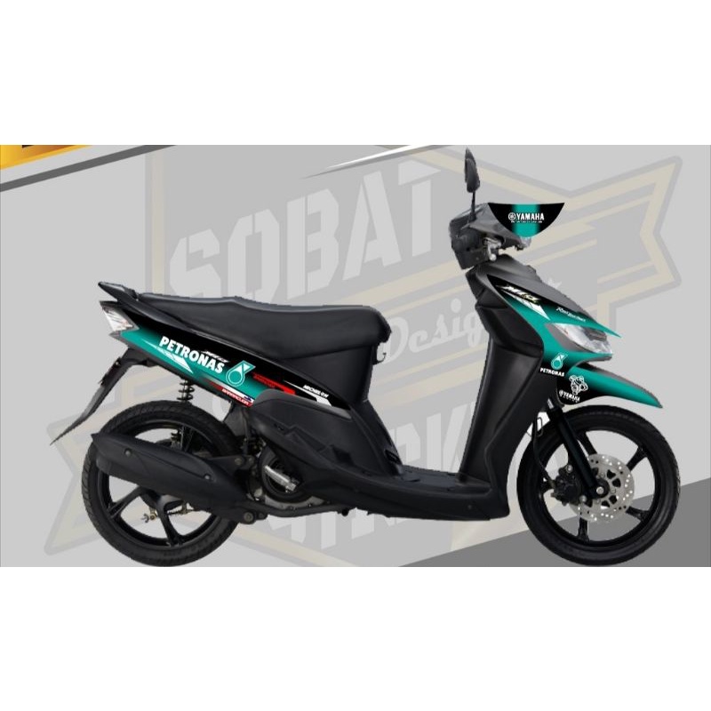 striping sticker motor Yamaha MIO SPORTY motif PATRONAS keren