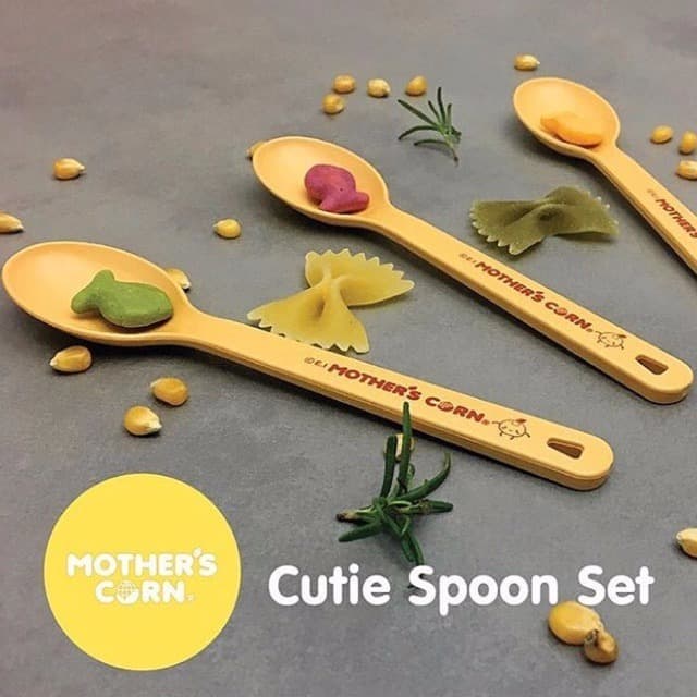 Mother's Corn Cutie Spoon Set - feeding spoon Sendok Makan Bayi Mothers Corn
