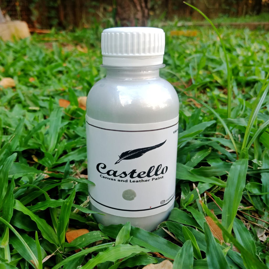 

Cat Castello Sepatu dan Tas Silver Khusus Kulit & Kanvas