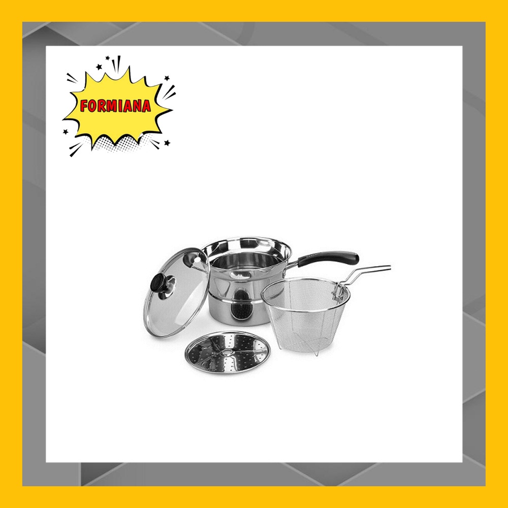 FM - Panci Deep Fryer 3 in 1 Stainless Steel 22 cm - Lama  / serbaguna