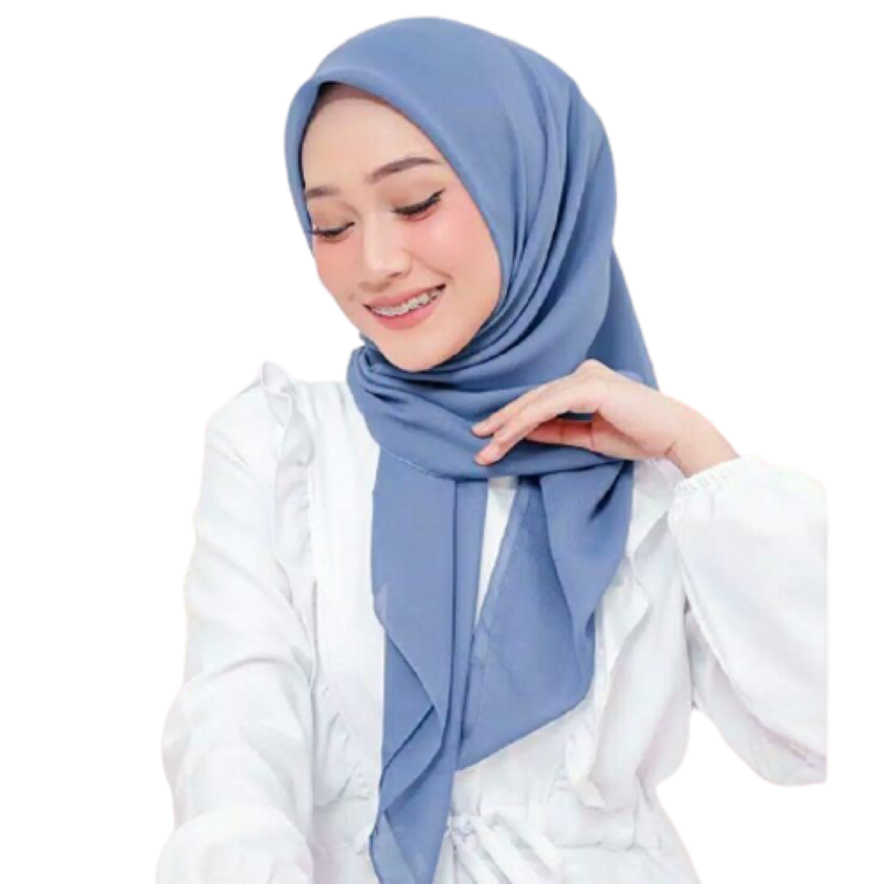 Hijab Bella Square / Jilbab Kerudung segiempat 4 | Shopee Indonesia