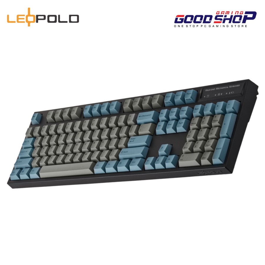 LEOPOLD NP900R BTPD Grey/Blue (Non Steel Plate) - Gaming Keybord