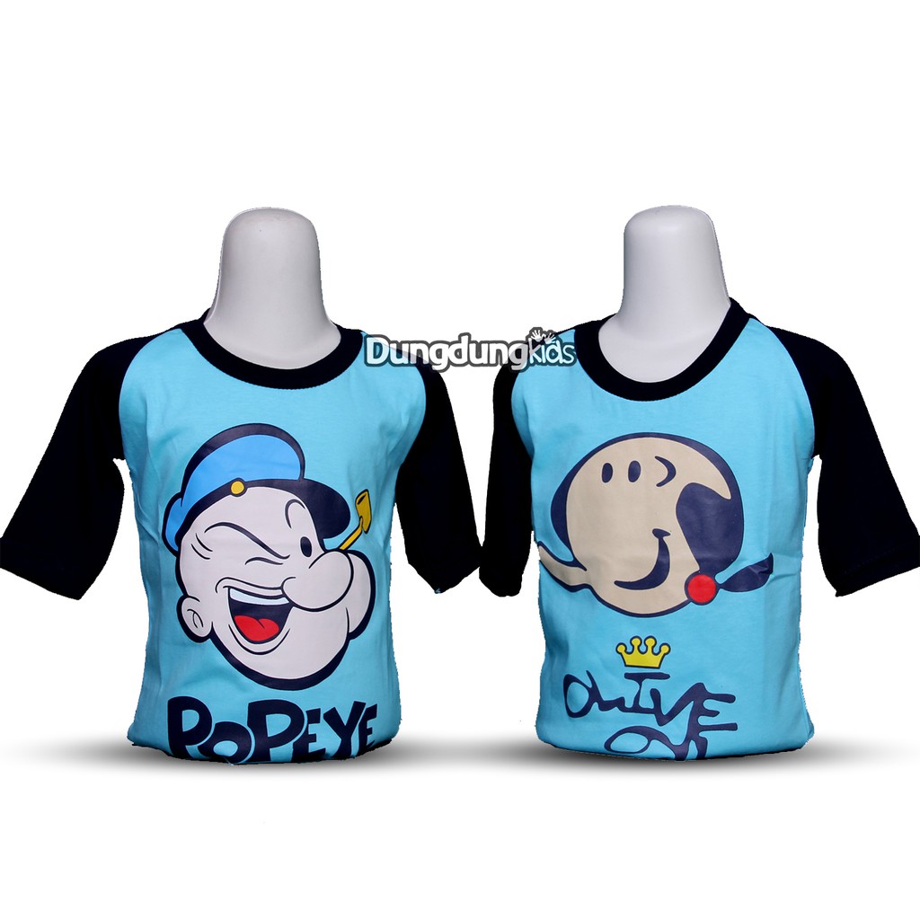  BAJU  KAOS  RAGLAN COUPLE  KARAKTER PAKAIAN ANAK  COWOK CEWEK 