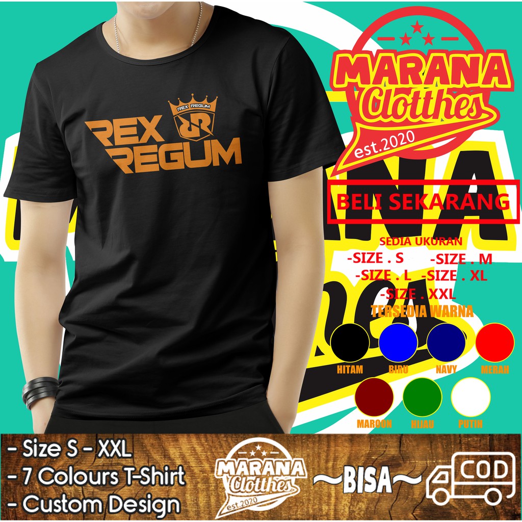 Kaos Distro RRQ REX Regum Qeon Logo Kaos Game