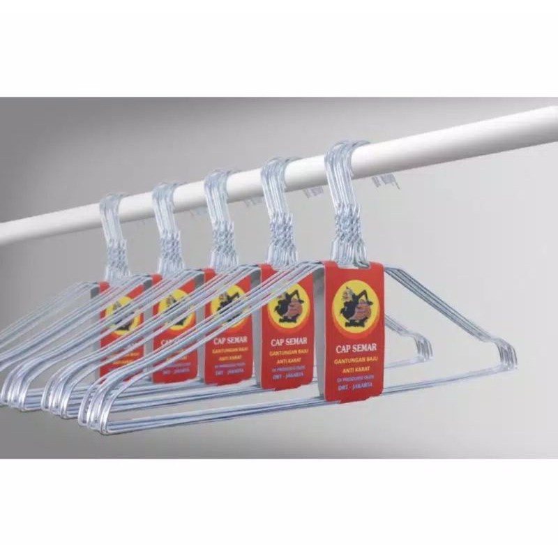 Vinztstore - Hanger Kawat Anti Karat Gantungan Baju Kuat Tidak Mudah Patah Stainless Kawat Baju