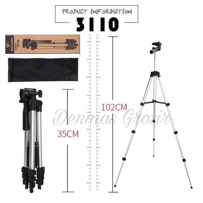 (COD)Tripod HP Holder U Kaki Stabilizer/Penyangga HP/Dudukan Hp