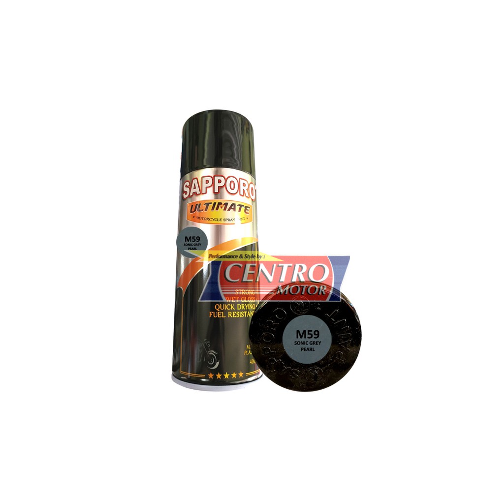 SAPPORO ULTIMATE M59 SONIC GREY PEARL 400ml.CAT SEMPROT WARNA ABU-ABU