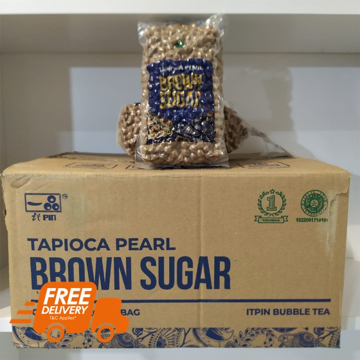 

BISA COD Free Ongkir* 1ctn/12kg - Bubble Tapioka Brown Sugar / Tapioca Pearls
