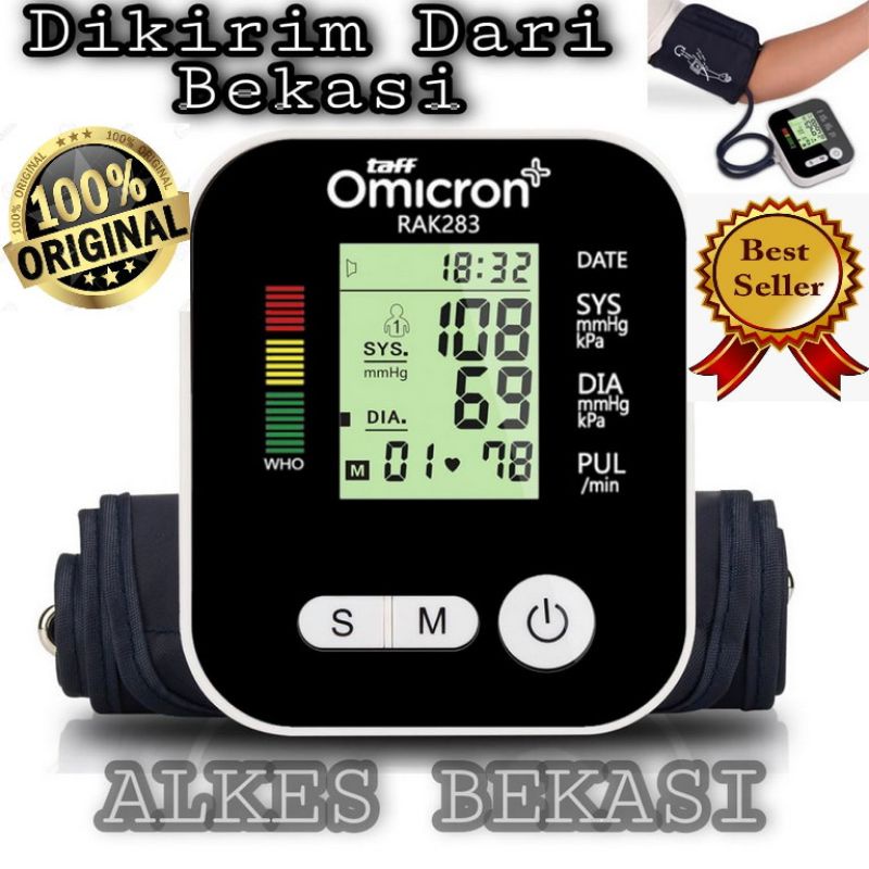 Tensimeter Digital  BERGARANSI Alat Ukur Tensi Darah TaffOmicron