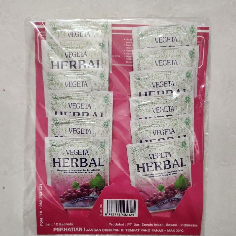 

Vegeta Herbal 12 Sachet