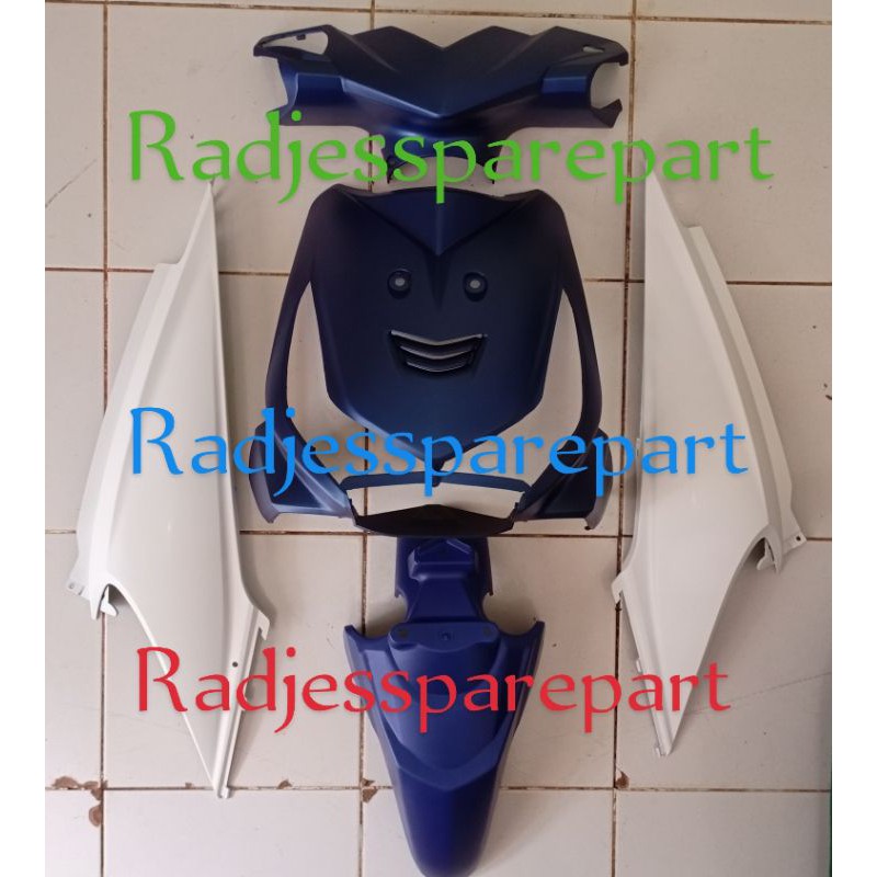 body halus beat karbu putih doff biru doff