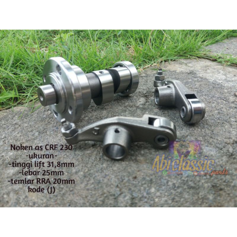 camshaft CRF230 set temlar RRA 20mm Noken as racing CRF230 pnp CB GL MP TIGER