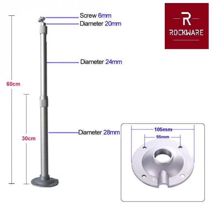 ROCKWARE RW-PBCM01 - Universal Mini Projection Ceiling Wall Mount