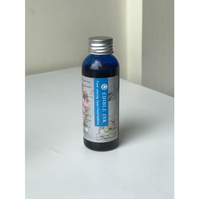 

EDIBLE INK / TINTA EDIBLE / EDIBLE PRINTER / 1 BTL WARNA CYAN 100ml