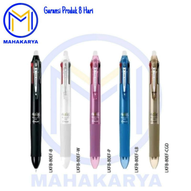 

ATH Pulpen Frixion 4 in 1 PILOT LK-80EF 0.5mm / Frixion 4 Warna Bisa Dihapus ORINAL
