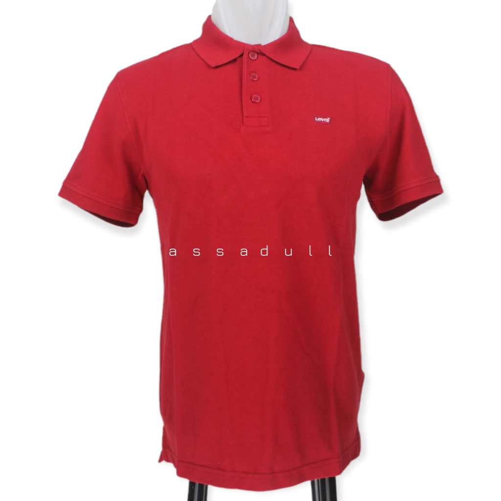 LEVI'S ORIGINAL - New Levis Housemark Polo Crimson - Kaos  Kerah Levi's Asli 100% (35883-0006)