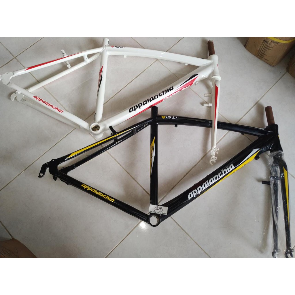 frame Alloy Sepeda Hybrid Road bike Balap Appalanchia plus fork Besi