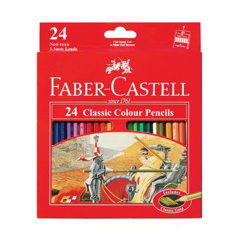 

Pensil Warna Faber Castell Classic 24 Warna