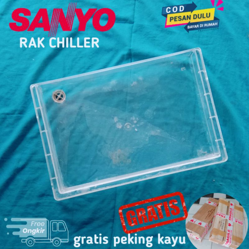 RAK CHILLER PENAMPUNG AIR KULKAS SANYO ORIGINAL