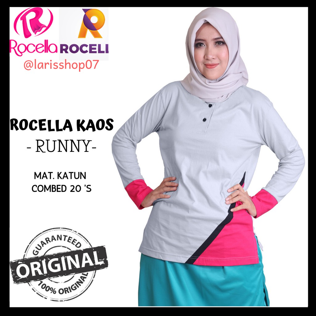  BISA COD KAOS Olah Raga Rocella  Runny Seragam 