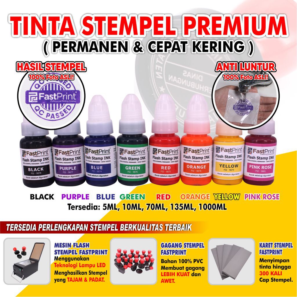 Fast Print Tinta Stempel Flash 70 ML