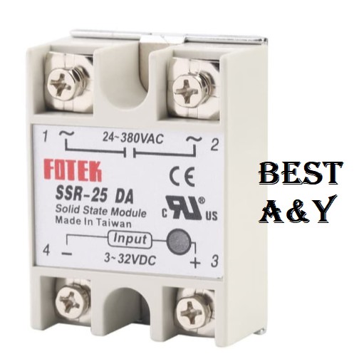 SSR-25DA SOLID STATE RELAY 25A 250V 3-32VDC 24-380VAC