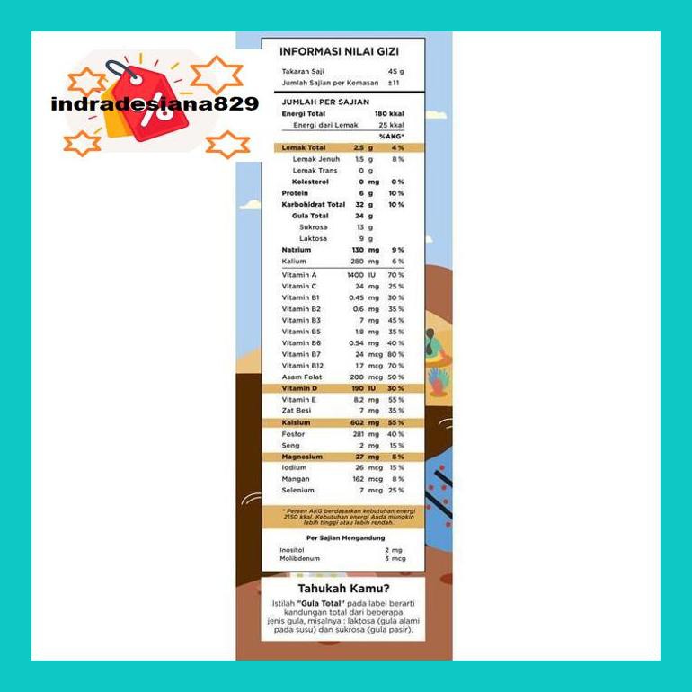 

S504Dpsum Hilo Teen Chocolate 500Gr - Susu Tinggi Kalsium Mkld50