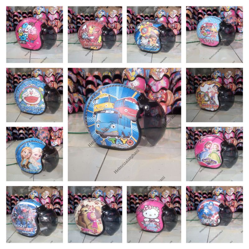 helm anak bogo motif - helm anak - helm bogo
