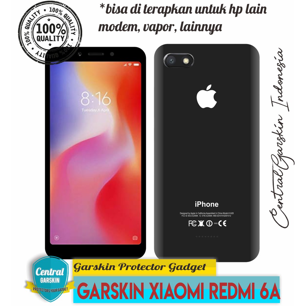 Garskin Skin Xiaomi Redmi 6a Iphone Shopee Indonesia