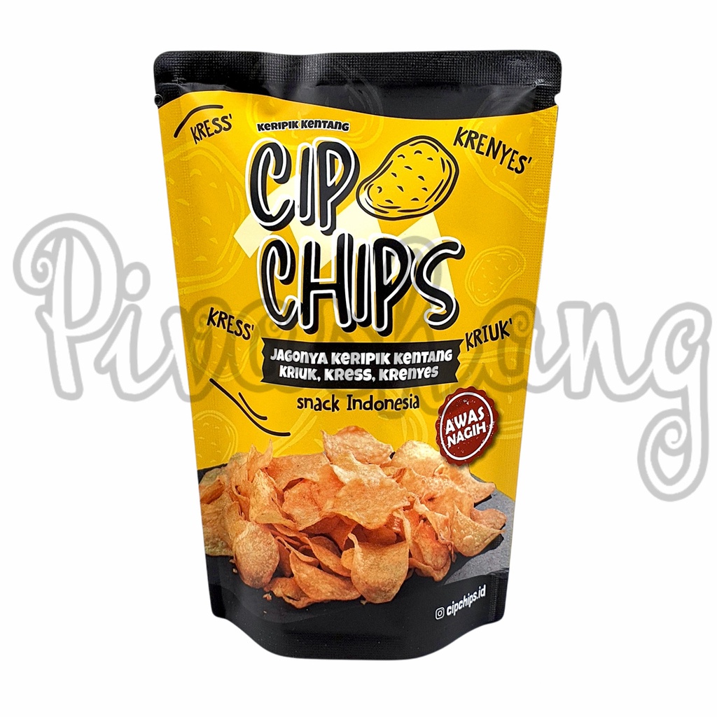 CipChips Keripik Kentang Potato Chips Rasa Truffle, Salted Egg, BBQ, Sour Cream, Cheese dll