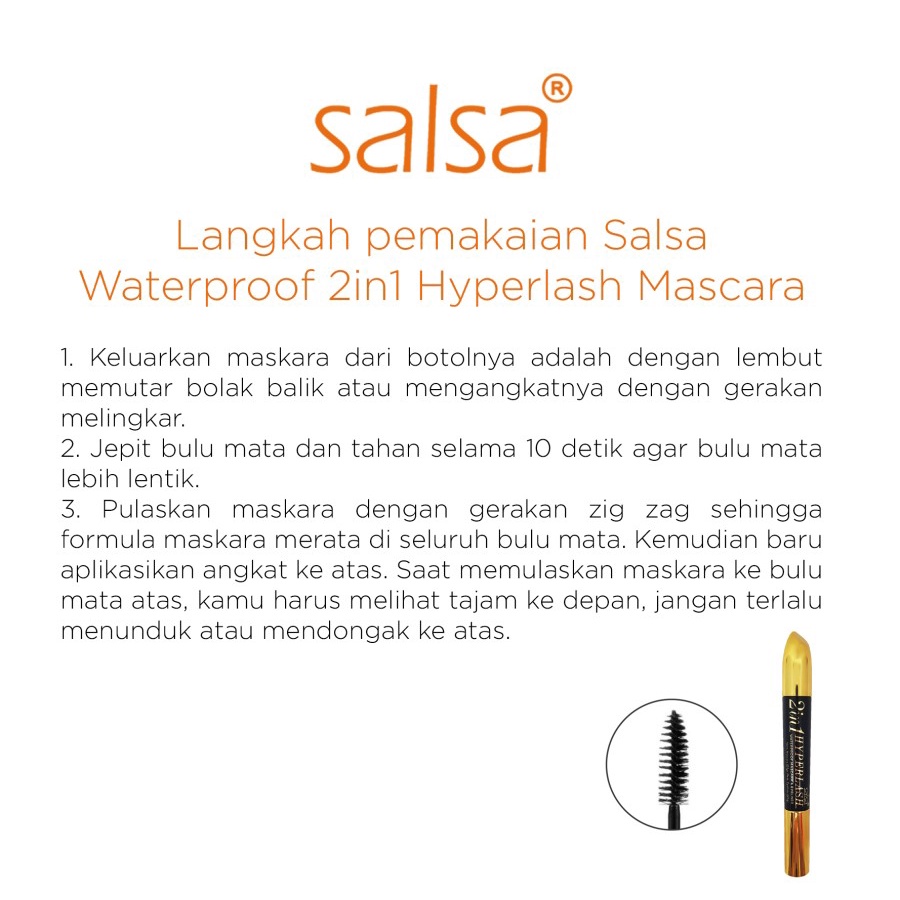 SALSA 2 in1 Hyperlash Waterproof Mascara+Eyeliner