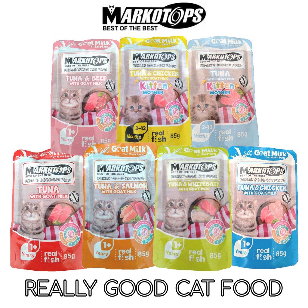 Makanan Basah Wet Cat Food MARKOTOP Pouch 85gr