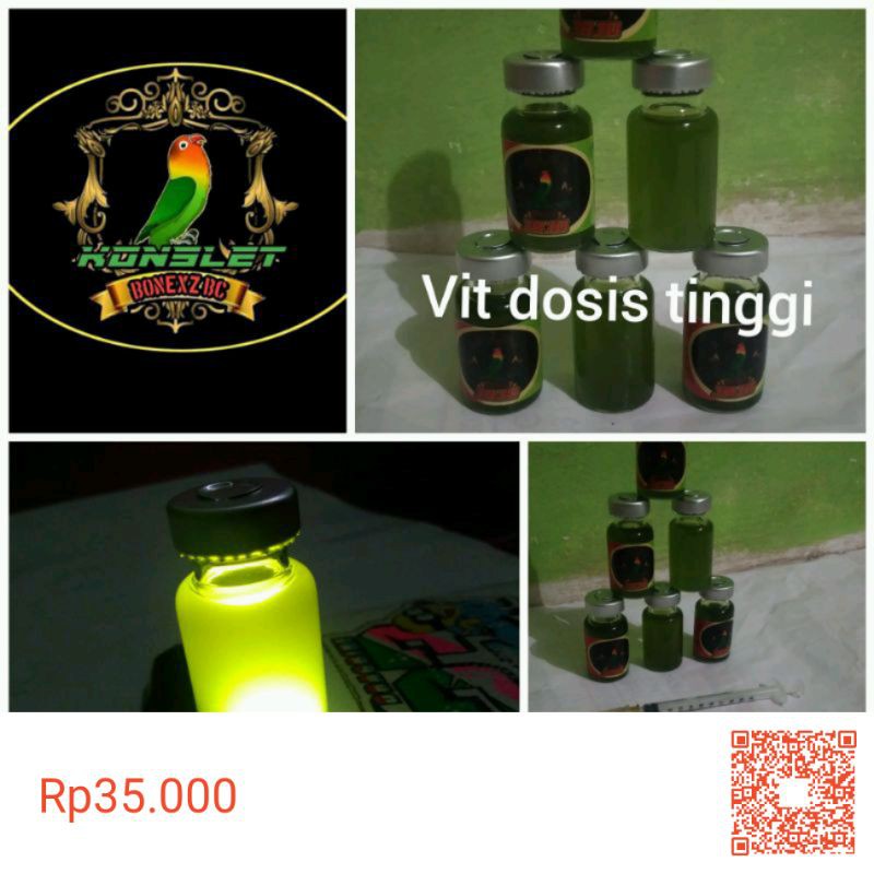 doping instan lovebird dosis tinggi kusus lomba 1×tetes