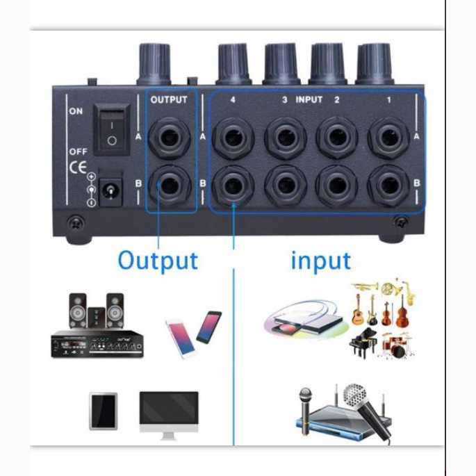 PROMO WEITESI Professional Console Karaoke Mixer 8 Channel Input Mic AM-228 7RSK0GBK