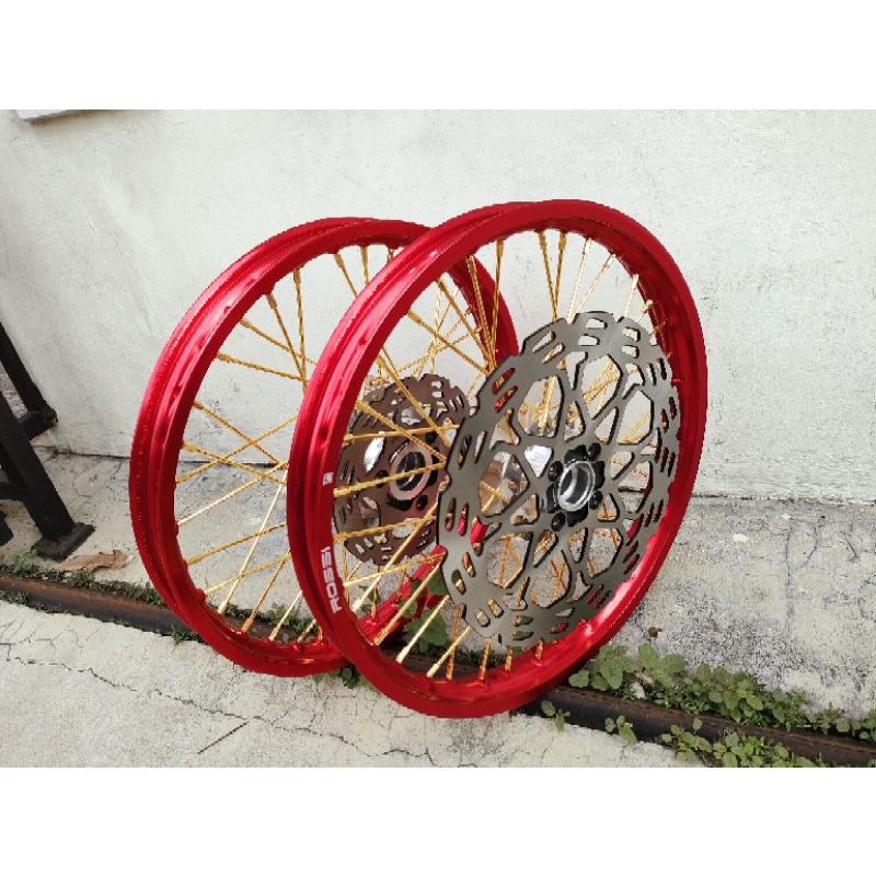 Sepaket Velg Tromol Set Jari Jari Satria Fu 150 Bonus Piringan Cakram - Velg Jari Jari Satria Fu 150