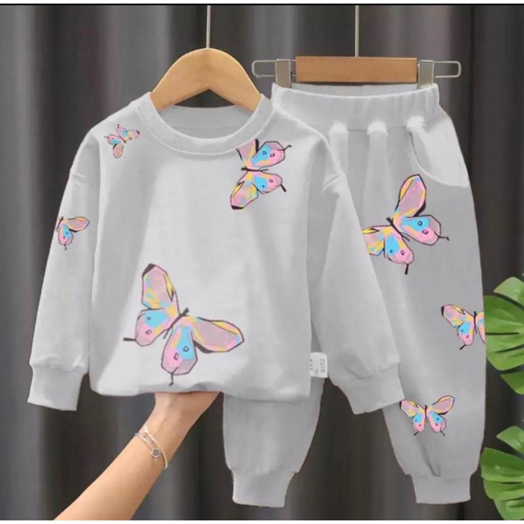 COD BEST SELLER FREE ONGKIR Setelan Sweater Baju Anak Wanita BabyTerry