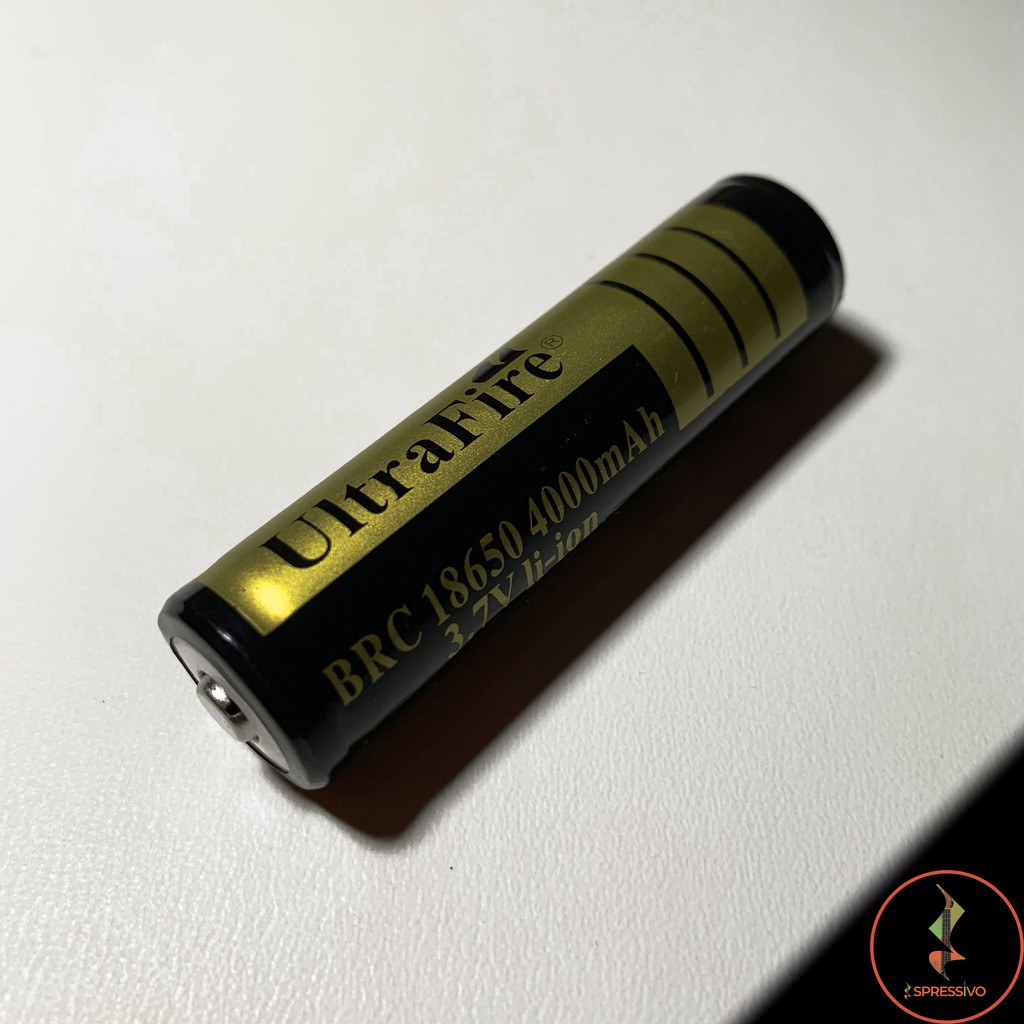 Baterai 18650 ultrafire 4000 mAh black gold batere batre battery BRC