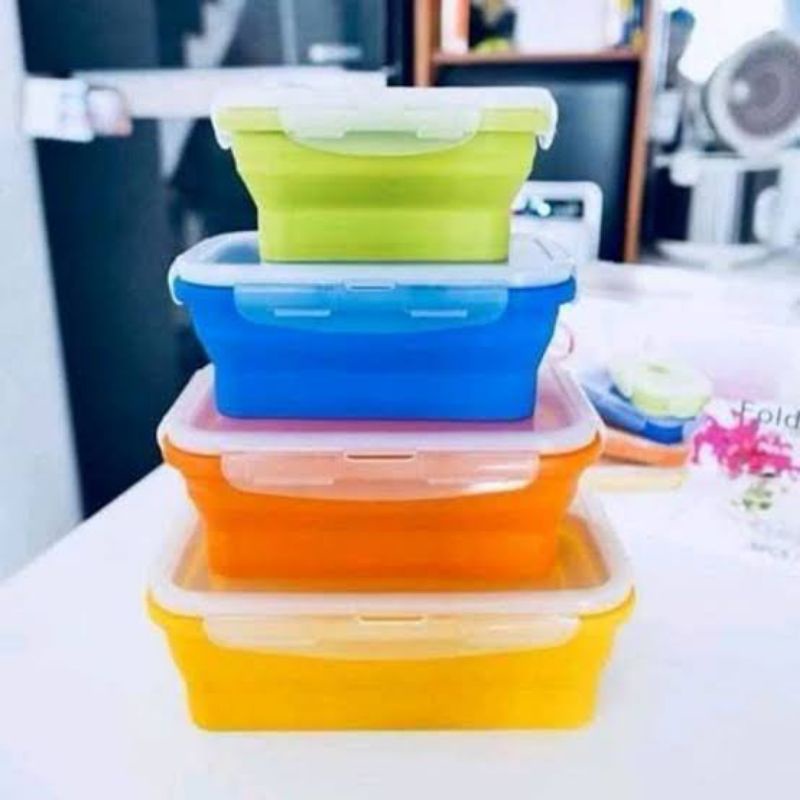LOCK AND LOCK FOLDABLE SILICONE FOOD CONTAINER ORIGINAL