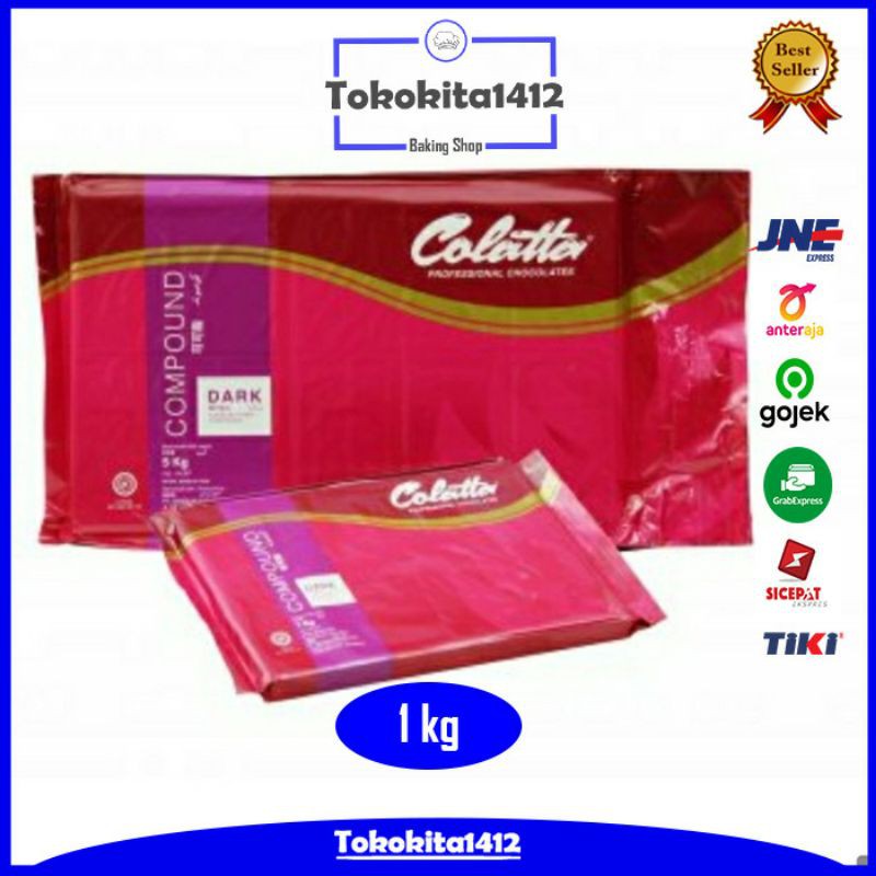 COLATTA Dark Compound 1 kg Coklat Batangan Dark Chocolate