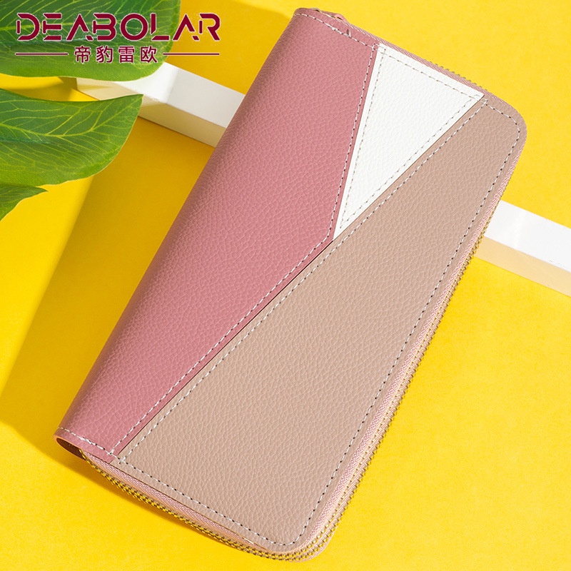 DOMPET PANJANG WANITA PREMIUM GASTELLA WA575P3 BATAM IMPORT 2 RESLETING KULIT PINK MUAT HP BESAR KARTU UANG KOIN TALI PENDEK CEWEK BRANDED MURAH KEKINIAN