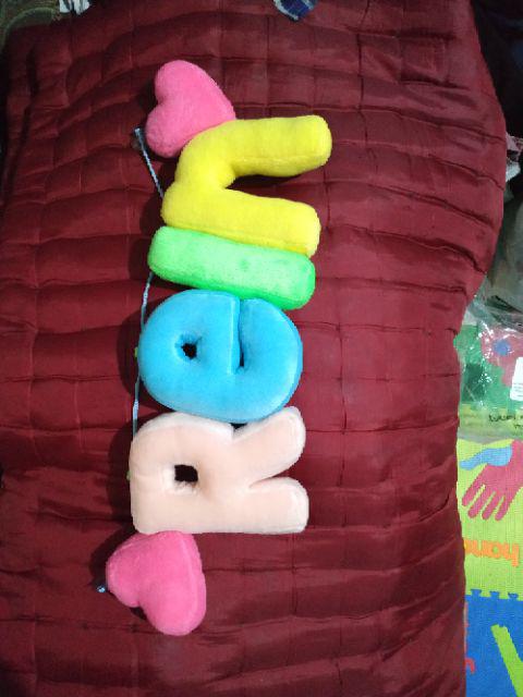 Tambahan Hiasan Bantal Huruf Love, Flower, Star