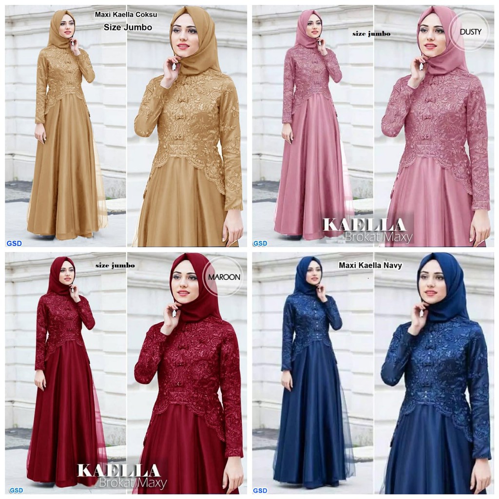 maxi kaella jumbo/gamis jumbo/gamis maxi/gamis syari/terusan maxi wanita/terusan panjang wanita
