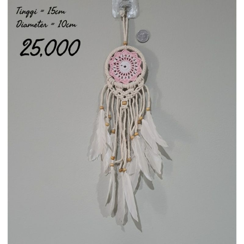 hiasan mobil wall decor hiasan dinding  dream catcher macrame