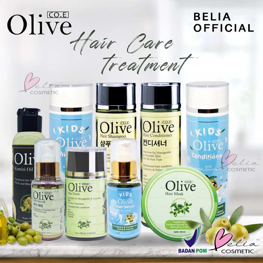 VINLA CO.E Olive Hair Treatment | Shampoo | Conditioner | Tonic | Shampo Serum Kids SYB (✔BPOM)