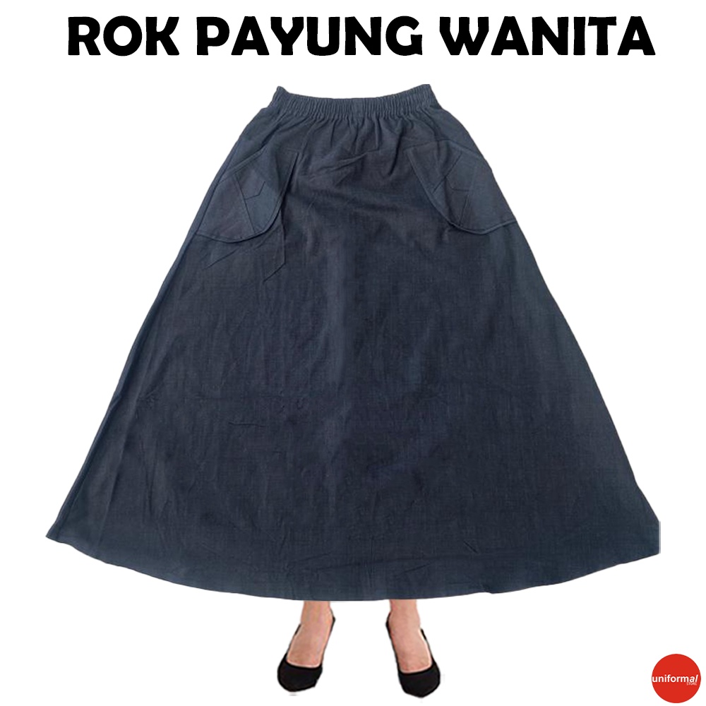 ROK PAYUNG PANJANG BAHAN KATUN WOLL IMPORT ROK PANJANG PAYUNG WANITA / ROK WANITA JUMBO BAHAN KATUN / ROK KAIN MUSLIM PEREMPUAN KANCING DEPAN / BAWAHAN ROK PANJANG CEWEK MODEL PAYUNG / ROK PAYUNG KARET PINGGANG / ROK POLOS MURAH IMPORT TERBARU / ROK KO