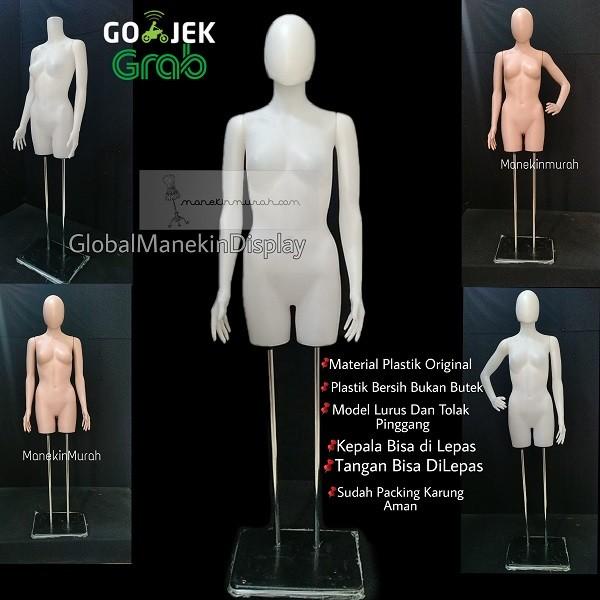 Ready Murah Manekin Badan Tangan / Manekin Setengah Badan Wanita - Pakai Kepala