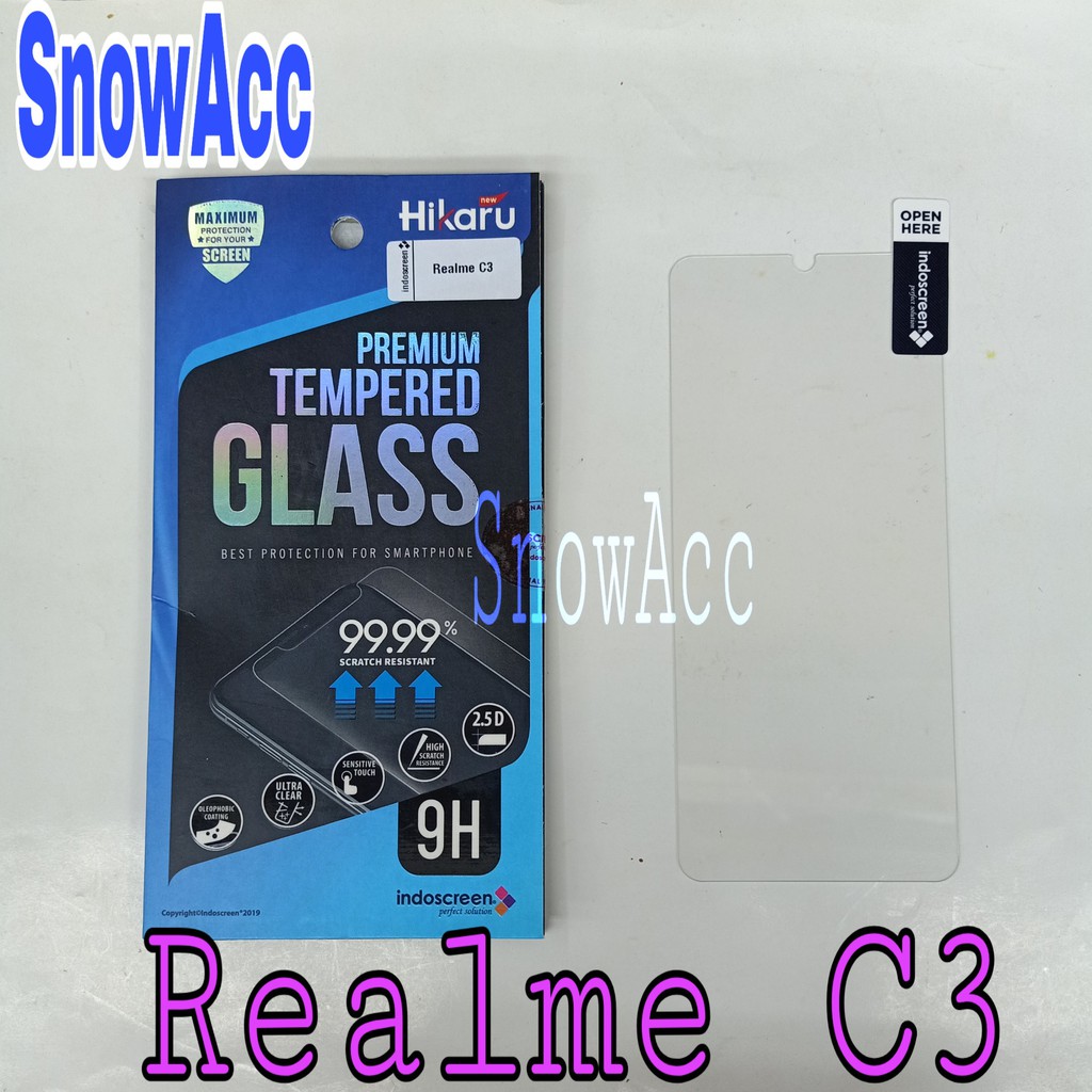 Hikaru Anti Gores Tempered Glass Realme C3 Anti Gores Kaca
