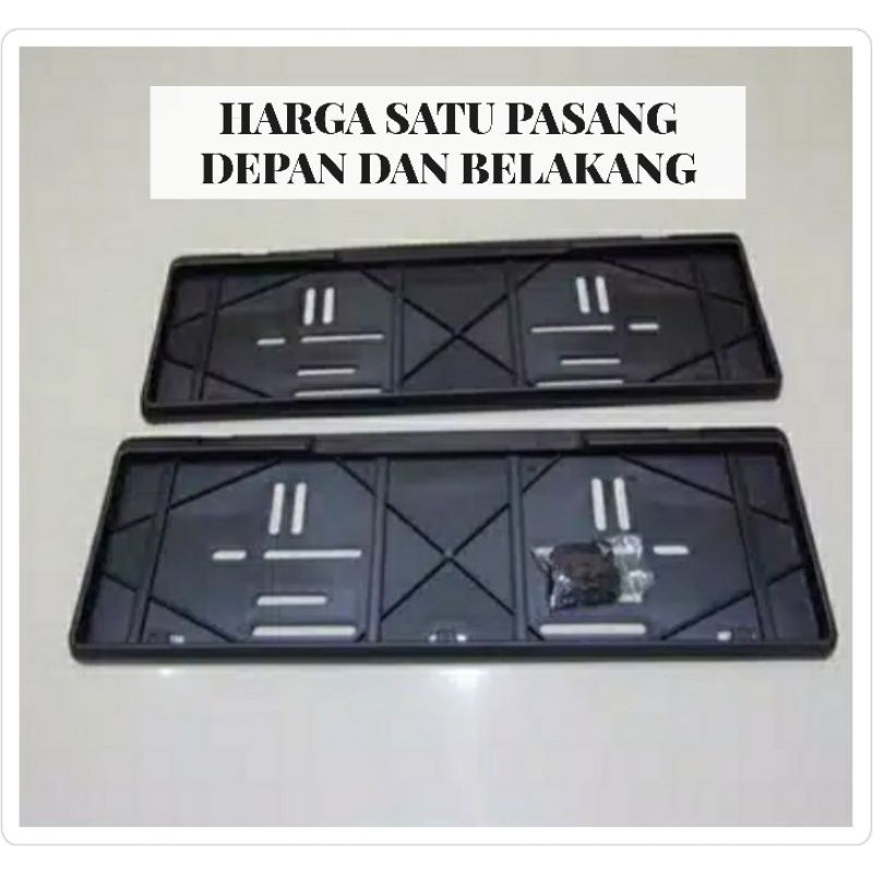 Frame Plat Nomer Mobil Tatakan Plat Nomer Tempat Plat Nomer Dudukan Plat Nomer mobil 1 Sett